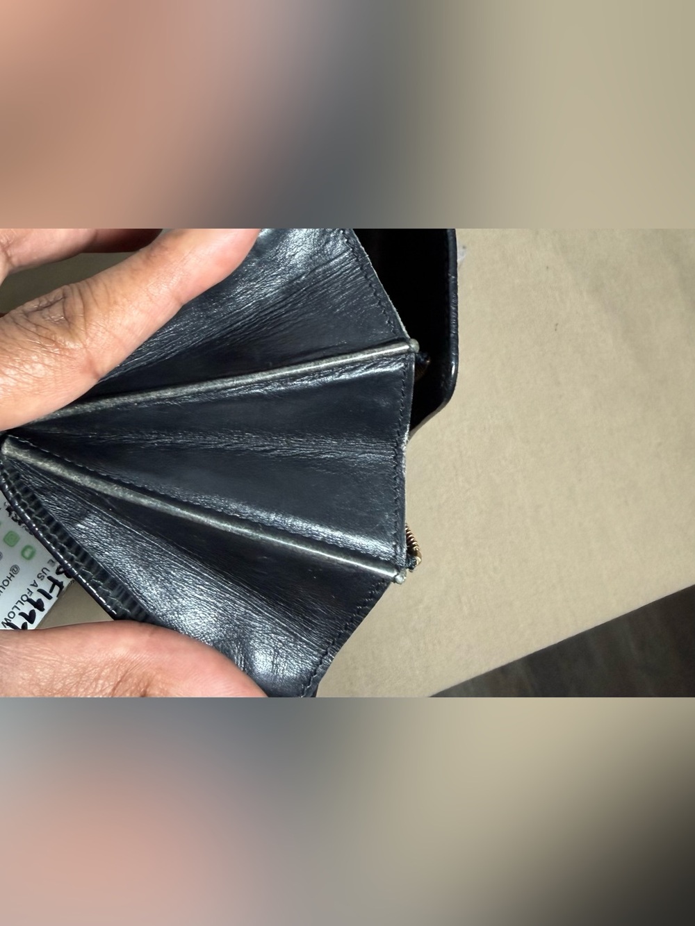 ✨Authentic Louis Vuitton Black Epi Leather Sarah Long Wallet✨ 1991 Vintage - Picture 10 of 12